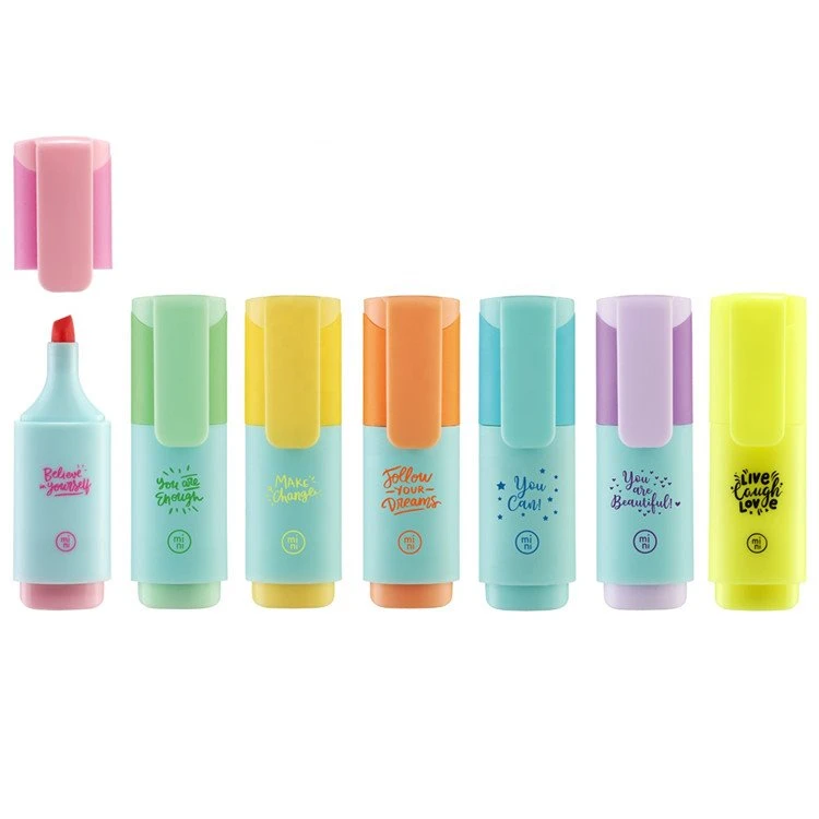 Mini Pastellfärgad Highlighter Marker