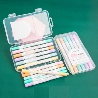 6st Dual-tip Pastell Colors Highlighters