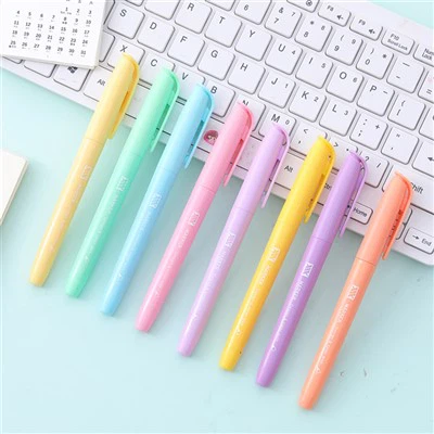 8-pack vintage färger mejselspets Highlighters
