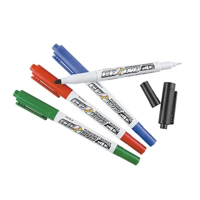 Vattentät Permanent Marker Pen med dubbelt huvud